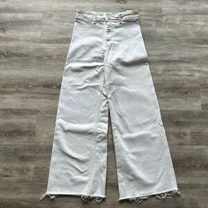 Zara Marine High Waste Straight Leg Jean